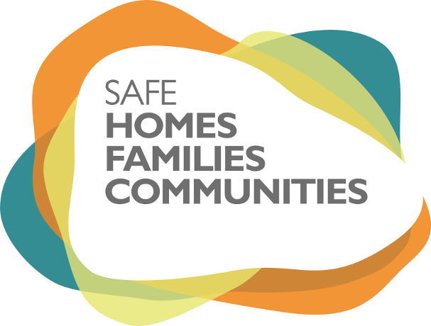 Graphic device of the Safe Homes, Families, Communities program